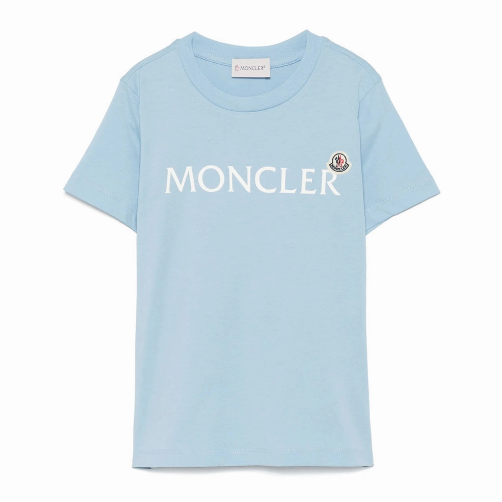 Abstract print regular but not boring Moncler Enfant Short Sleeve T-shirt