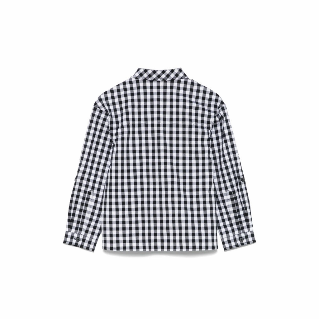 BreathableMeshInsert Basic Sweatshirt Moschino Kids Gingham Shirt