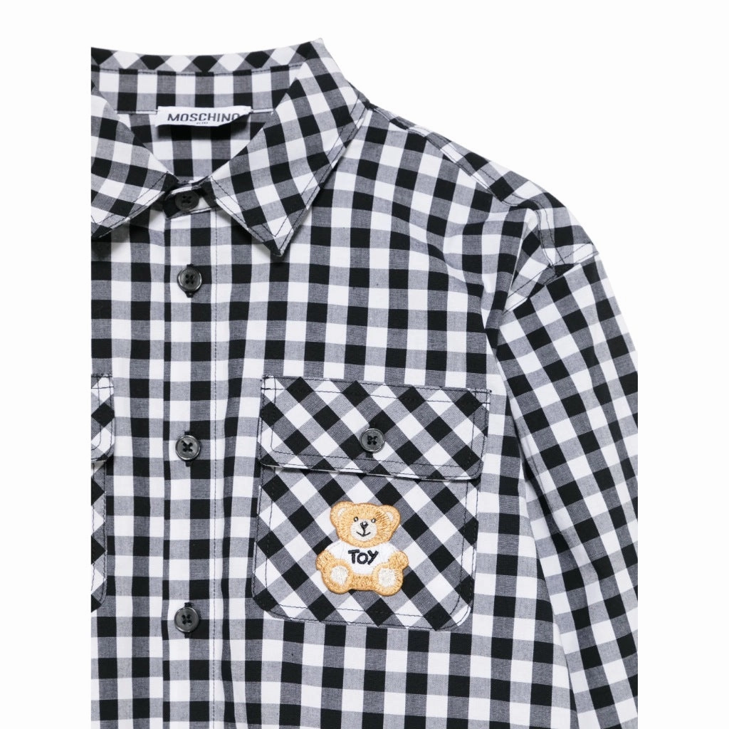 Simple Cut Moschino Kids Gingham Shirt