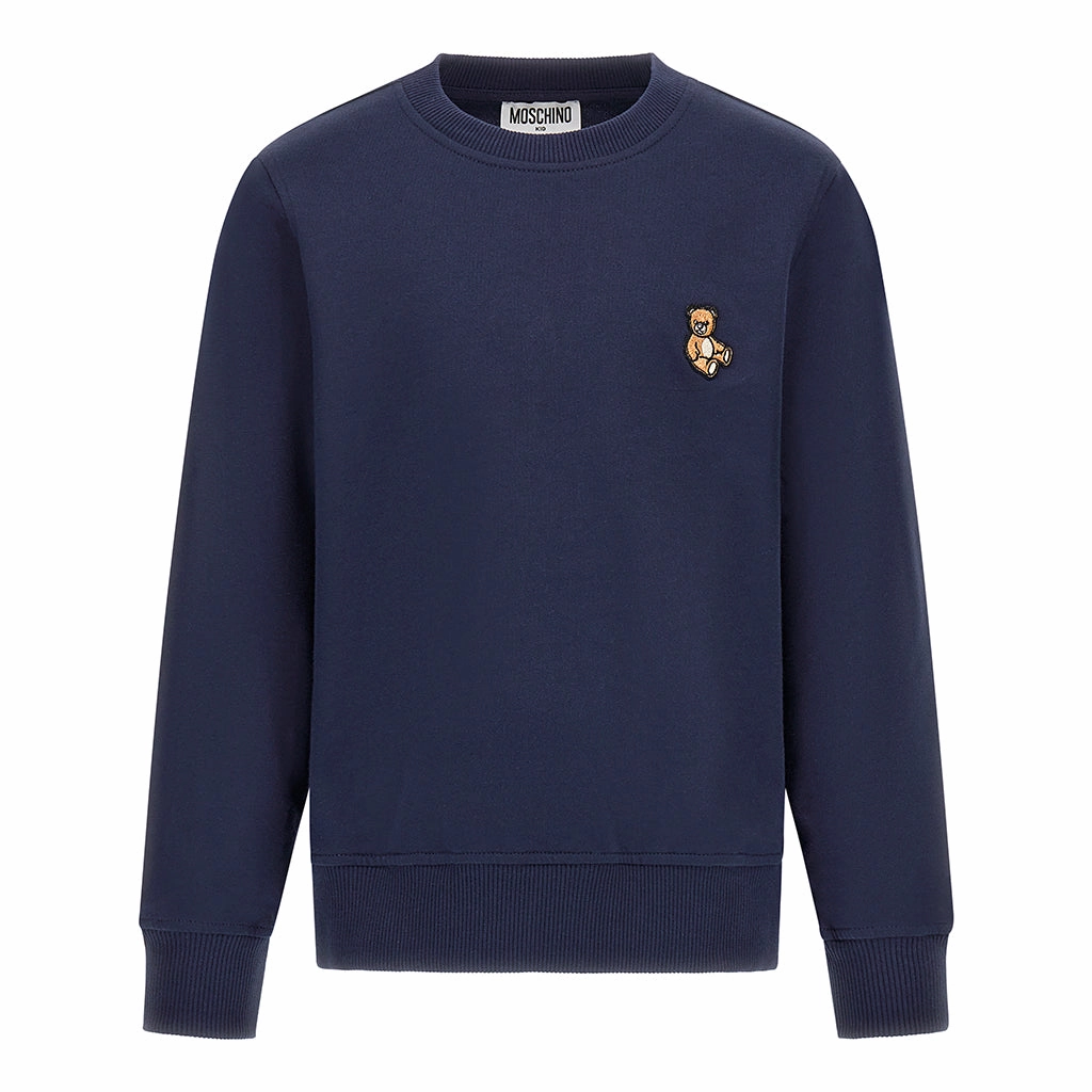 Moschino Kids Teddy Bear Sweatshirt High Stretch Fabric Breathable Hoodie