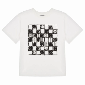 Moschino Kids Teddy Chessboard Maxi T-shirt Relaxed Waistband