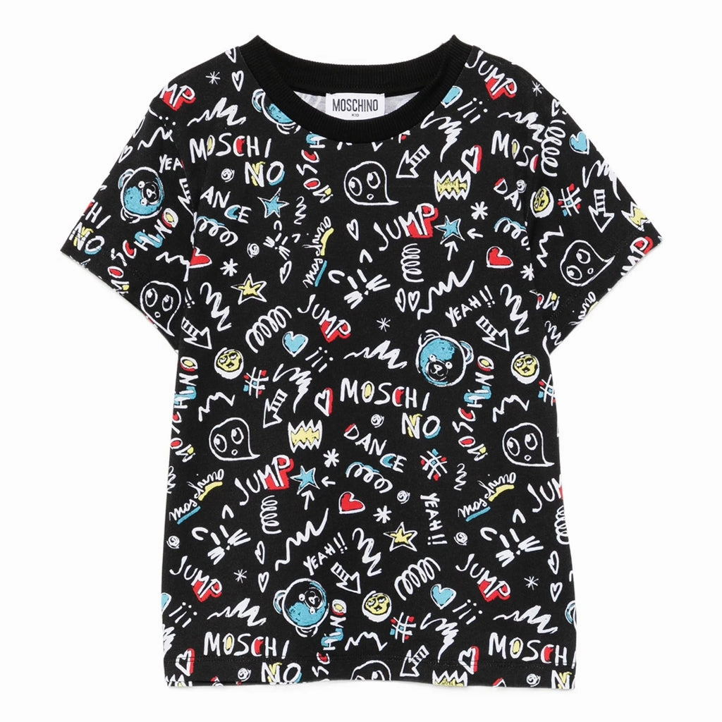 Sporty Style Wear Active Design Wear Moschino Kids Teddy Graphic T-shirt