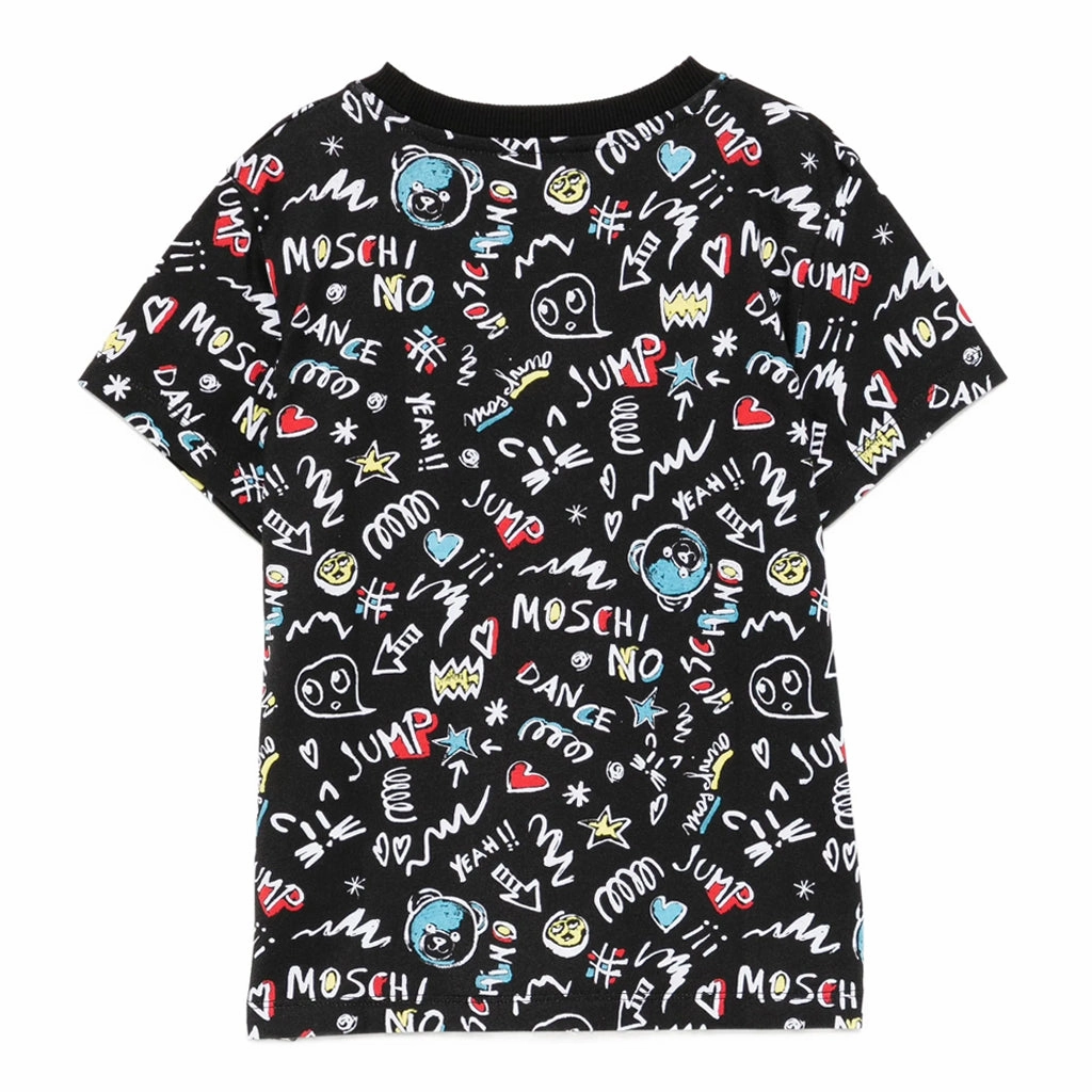 Moschino Kids Teddy Graphic T-shirt Soft and breathable