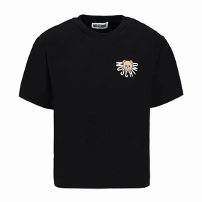 Performance Stretch Zip Up Moschino Kids Teddy Logo Maxi T-shirt