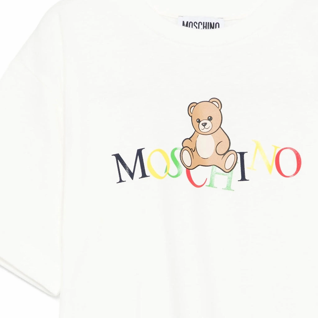 Anti Odor Technology Moschino Kids Teddy Logo Maxi T-shirt