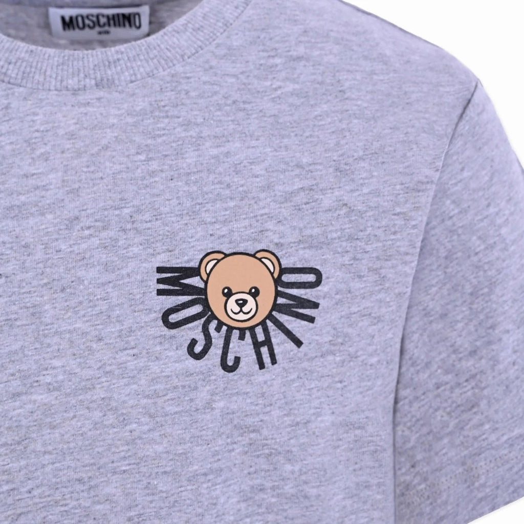 Soft Material Moschino Kids Teddy Logo Maxi T-shirt