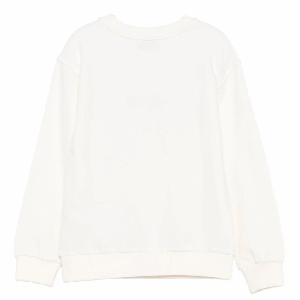 Moschino Kids Teddy Logo Sweatshirt StretchFabric Sleeveless Top