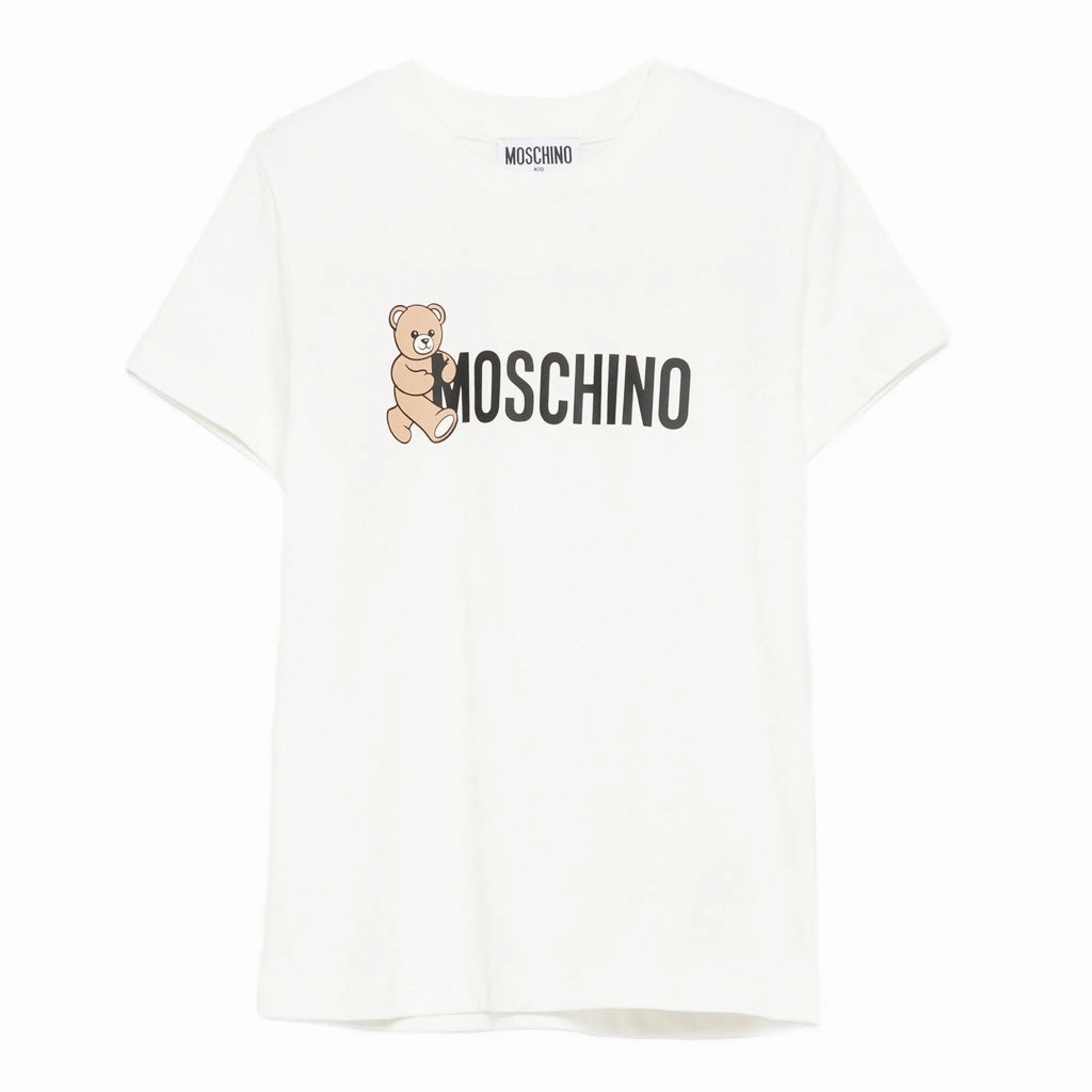Moschino Kids Teddy Logo T-shirt Stretch Design