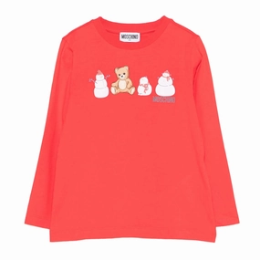 Moschino Kids Teddy Xmas T-shirt Simple Comfort Wear
