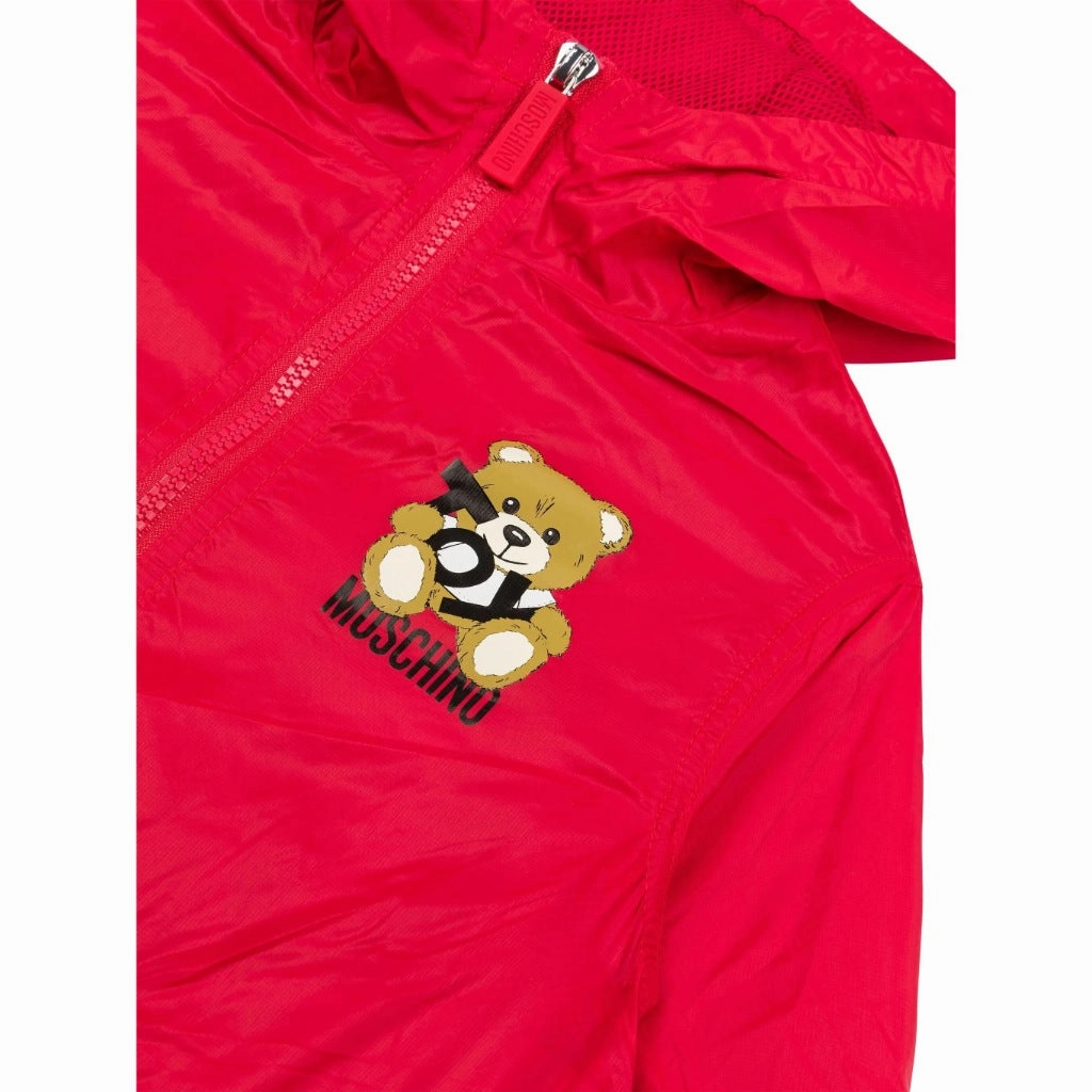 Moschino Kids Toy Bear Hooded Jacket Windbreaker Style Modern Utility