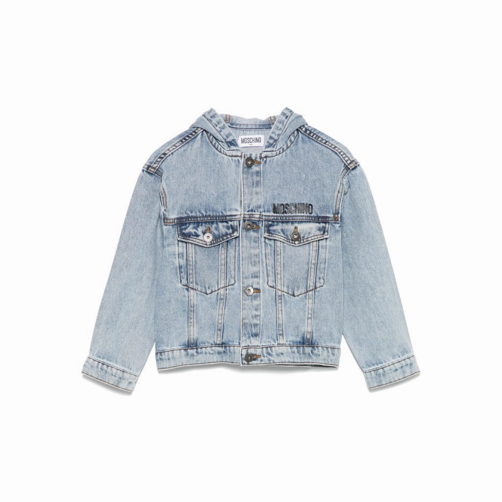 Stretch Enhanced Mobility Zones All weather Moschino Kids Toy Bear Hooded Jacket