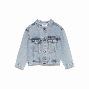 Moschino Kids Toy Bear Hooded Jacket High End Look Waterproof Shell