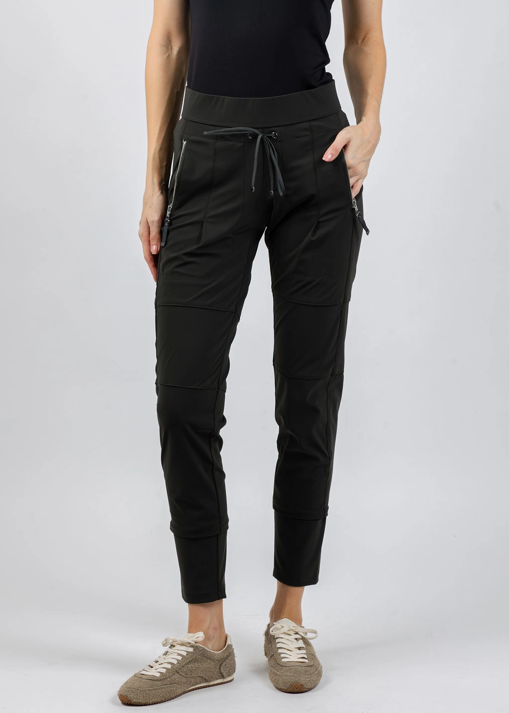 Non Binding Waist Candy Pants - Dark Olive