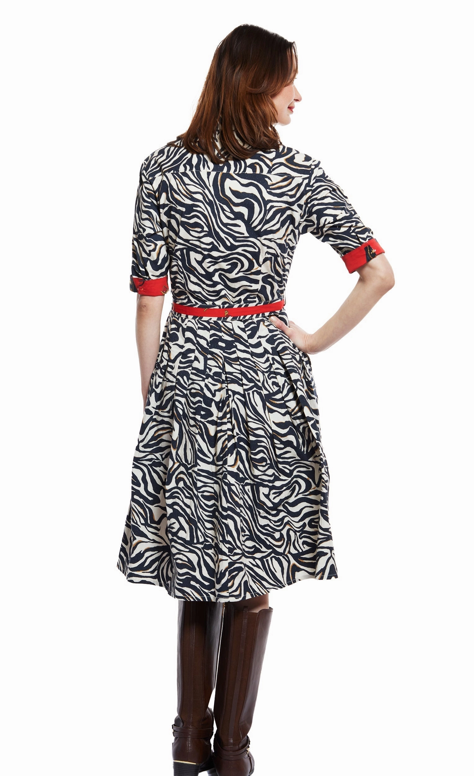 Studio Style Mrs Maisel Dress - Black And White Zebra Print
