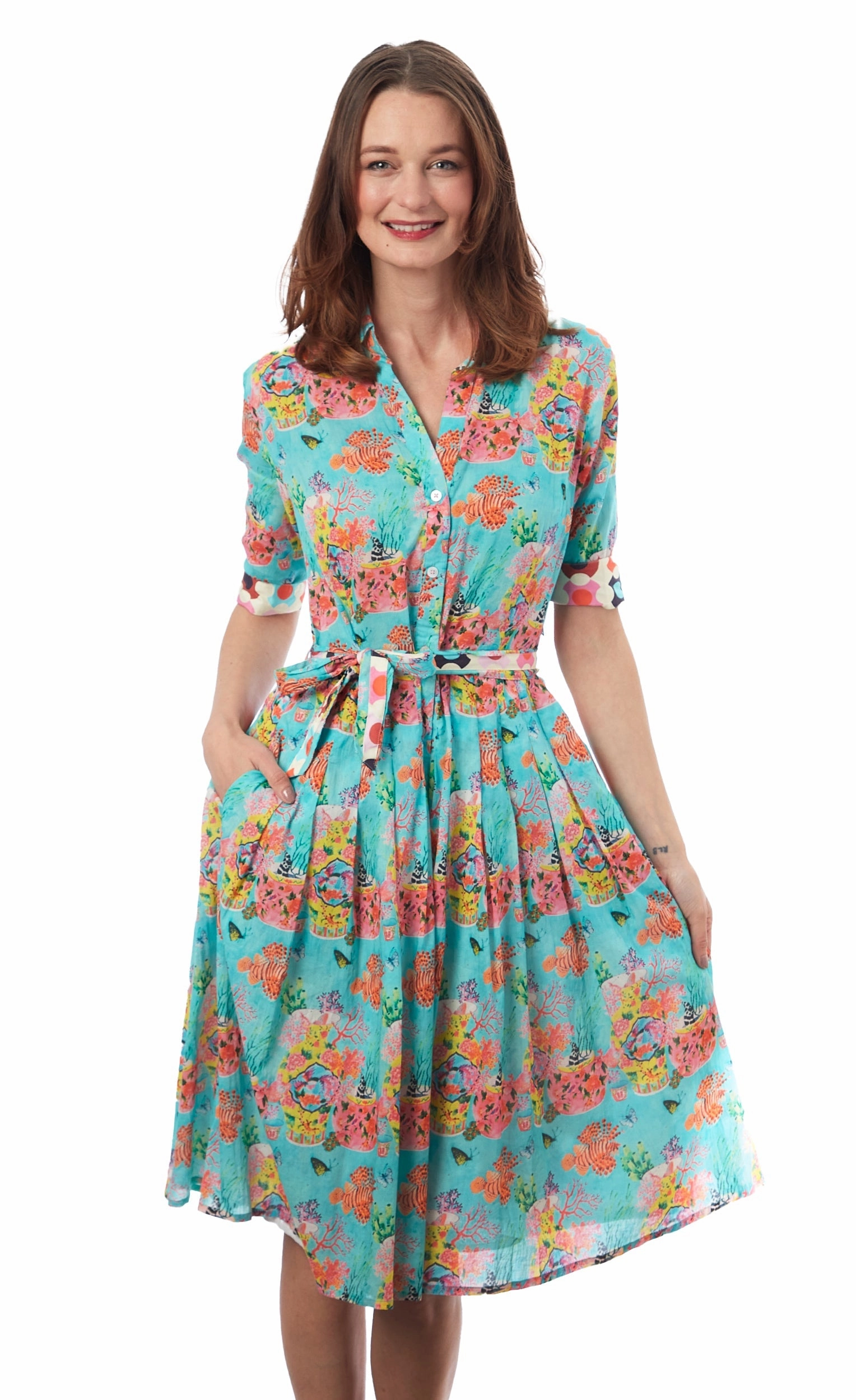 Mrs Maisel Dress - Flowers And Dragons Delicate Edge