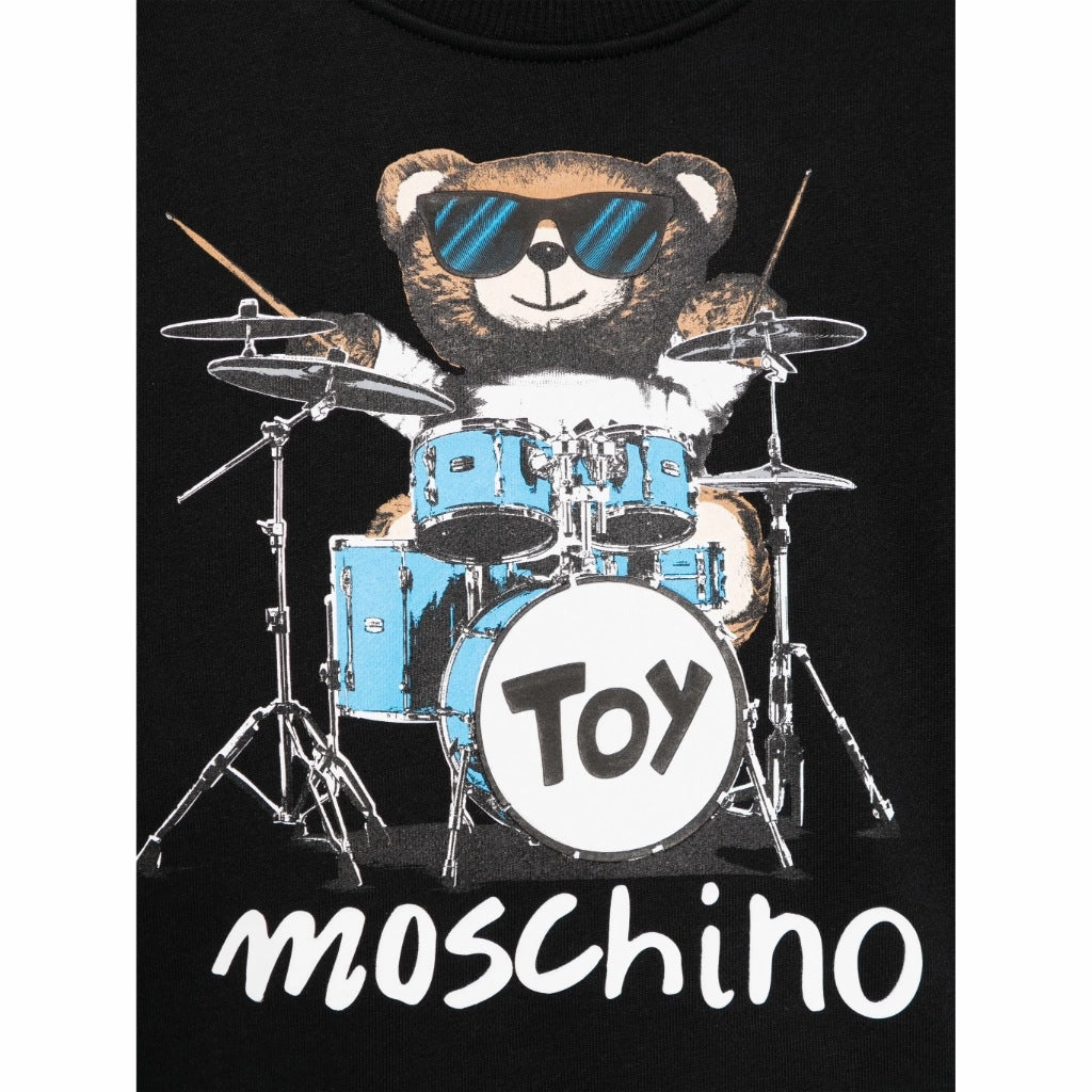 DropShoulderConstruction Moisture Wicking Technology Moschino Kids Teddy Graphic Sweatshirt