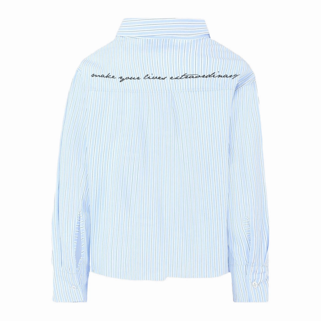 MSGM Kids T-shirt and Shirt Set Simple Cut Temperature control