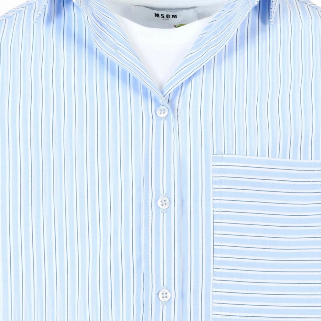 MSGM Kids T-shirt and Shirt Set Soft Wool