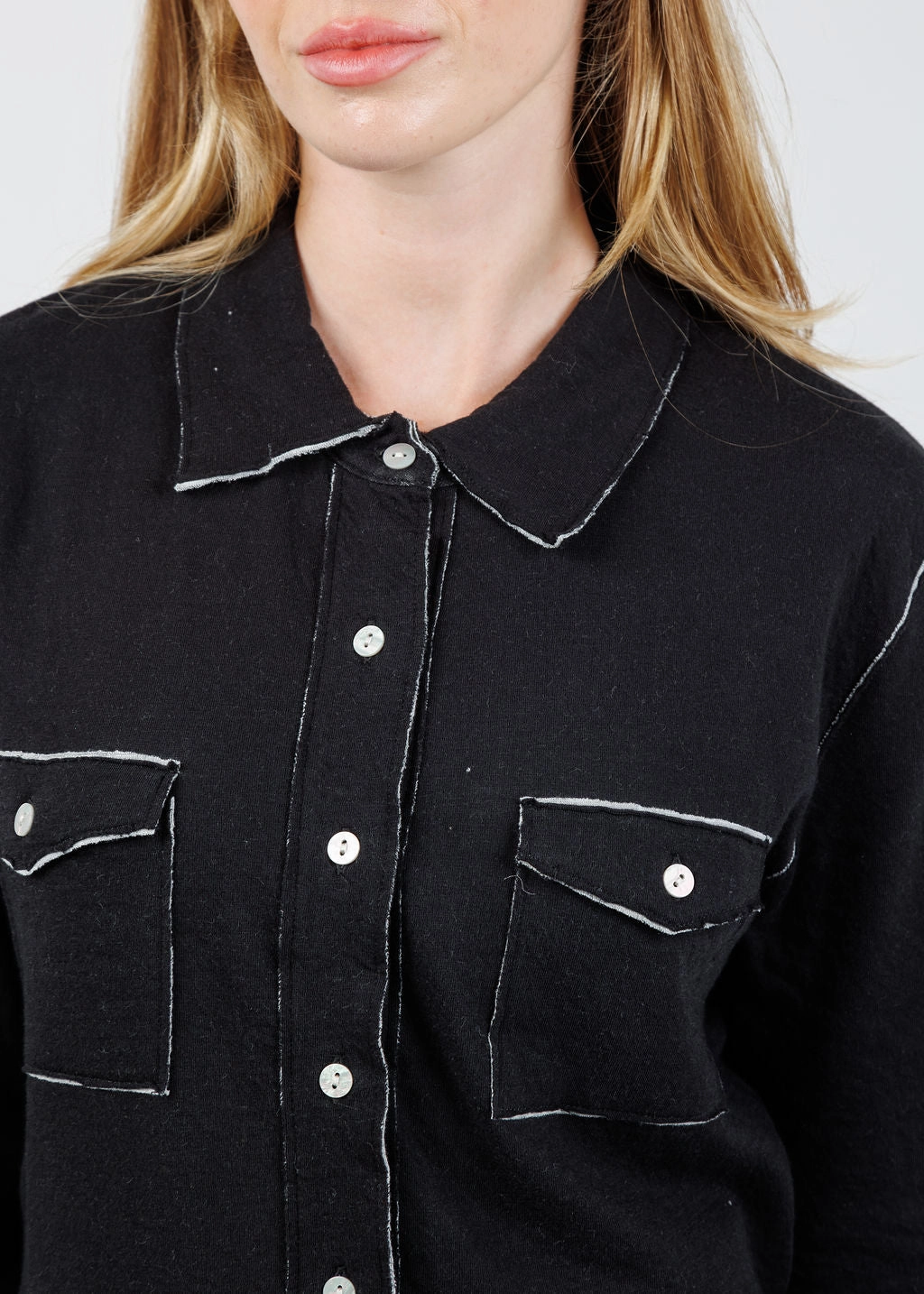 Serena Double Face Jacket - Black/Gray Heather FoldableStorageCapability Compression Fit Design