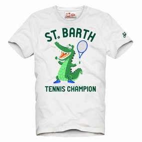 AllWeatherComfort Sleek Performance Wear MC2 Saint Barth Crocco Tennis T-shirt