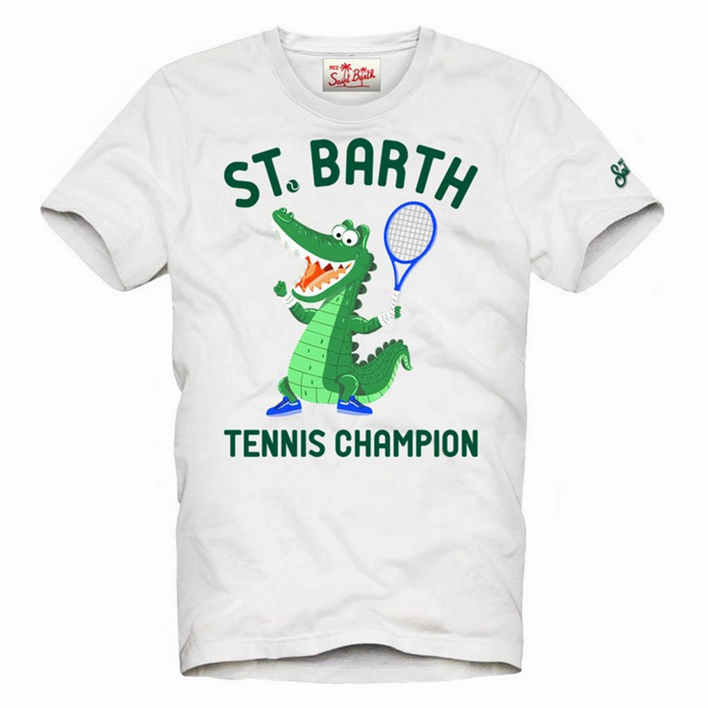 MC2 Saint Barth Crocco Tennis T-shirt Everyday Look