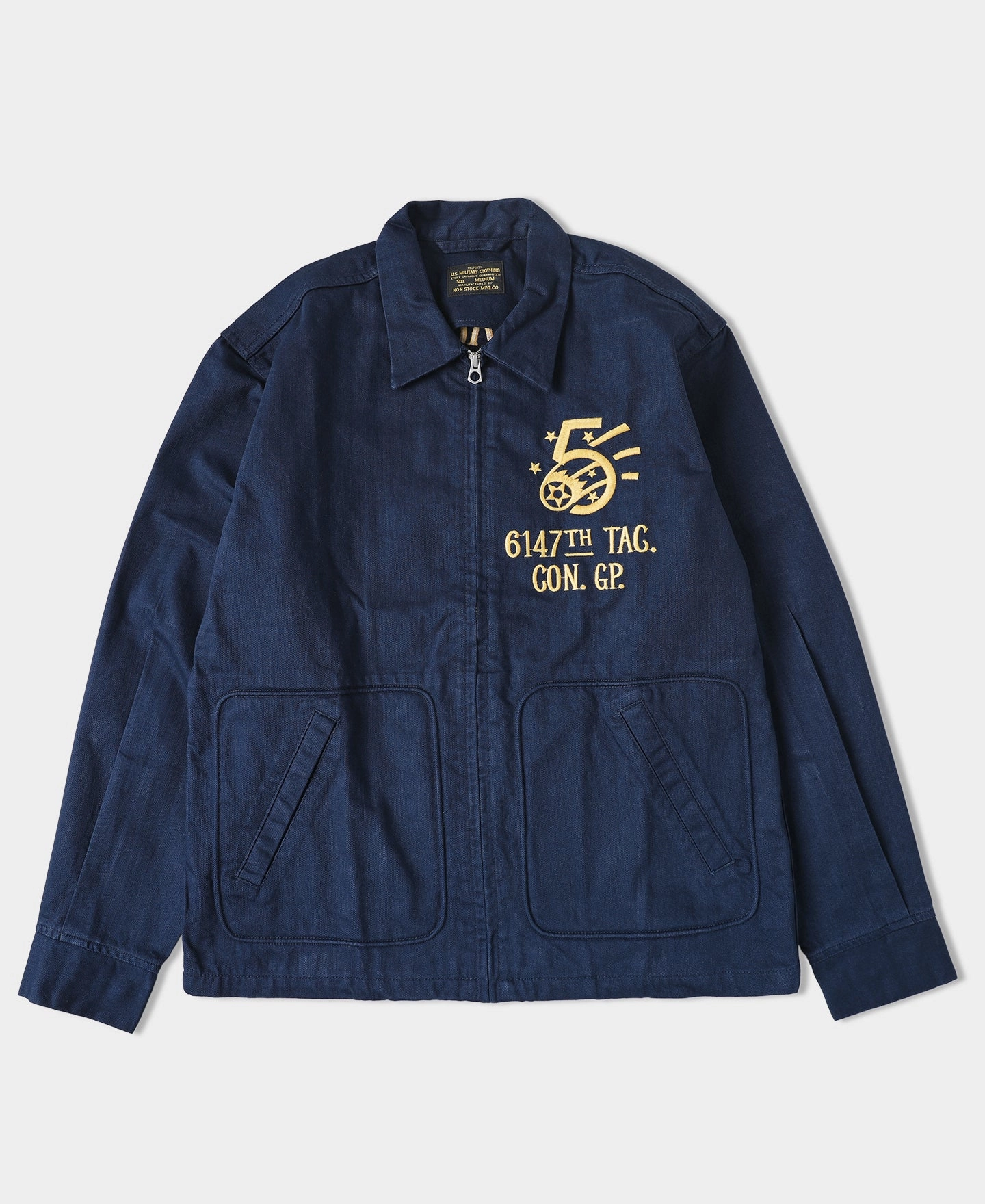 Comfort Fit Design Short Length Korean War 6147th TAG. CON. GP. Mosquito Club Tour Jacket