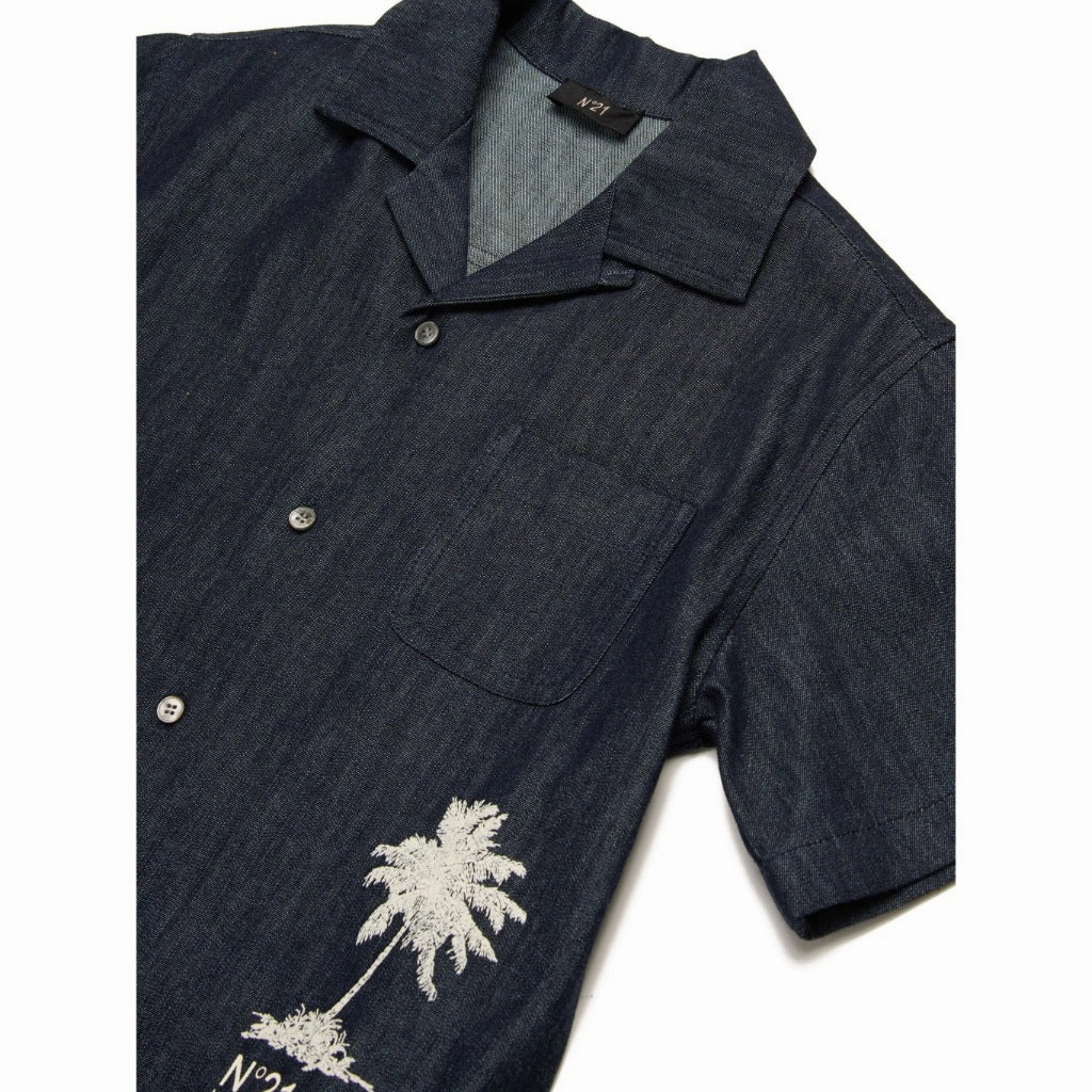 N??21 Kids Denim Shirt ColorfastMaterial Durable Color Retention