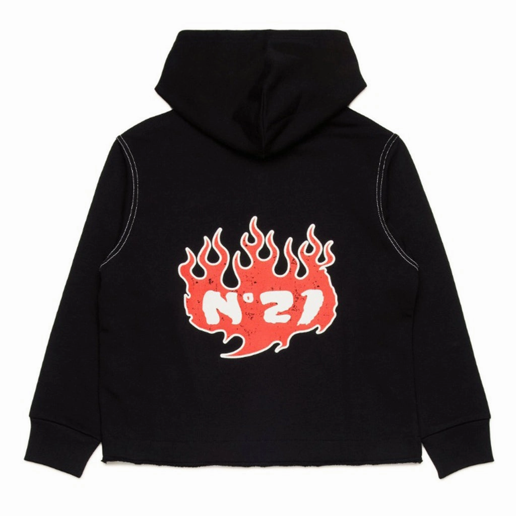 N??21 Kids Hooded Jacket Versatile Daily Layer