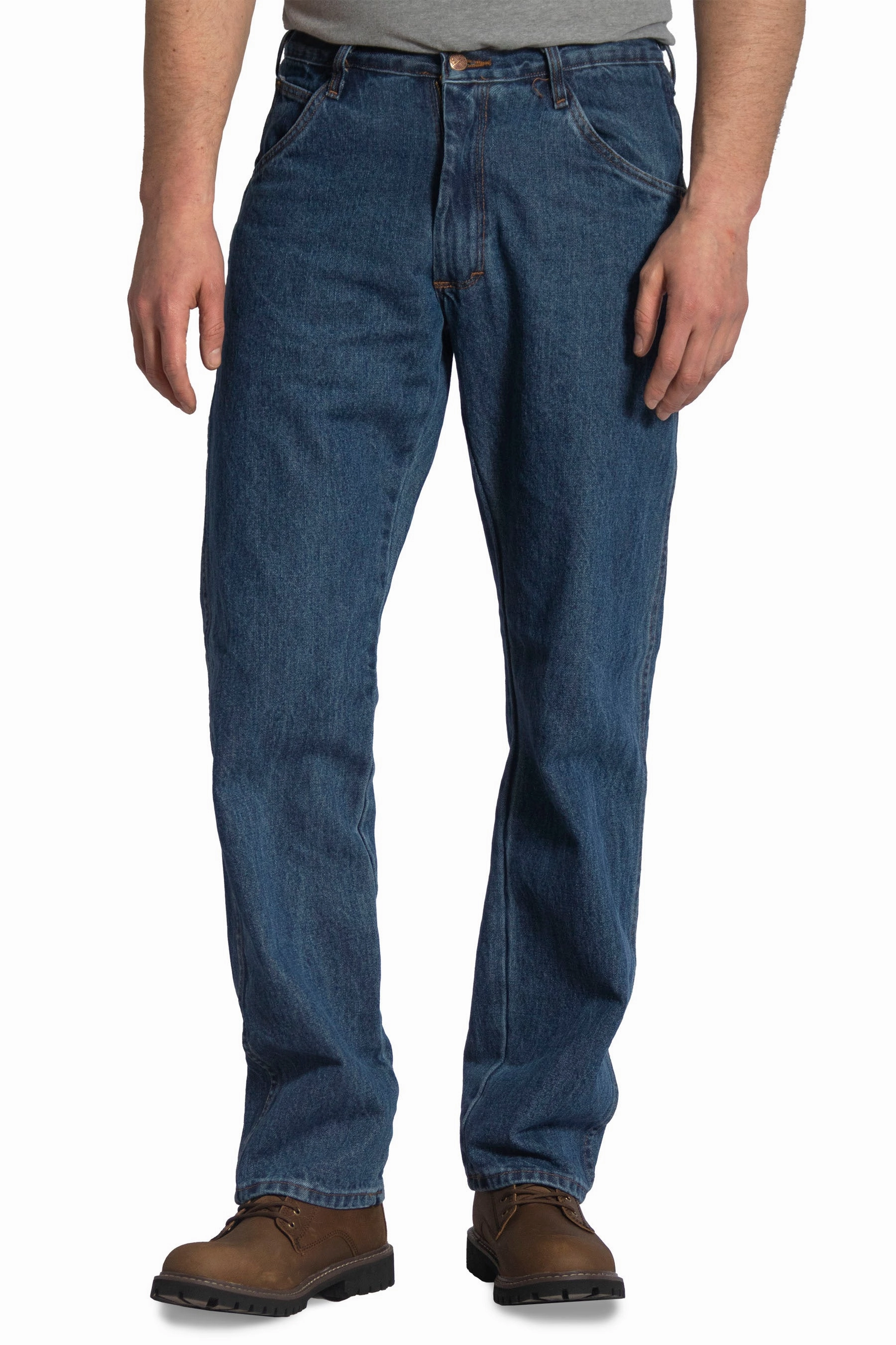 Cool Weather Student Outfit Earthy #103 Stone Washed RELAXED FIT Everyday 5-Pocket Jean - MADE IN USA