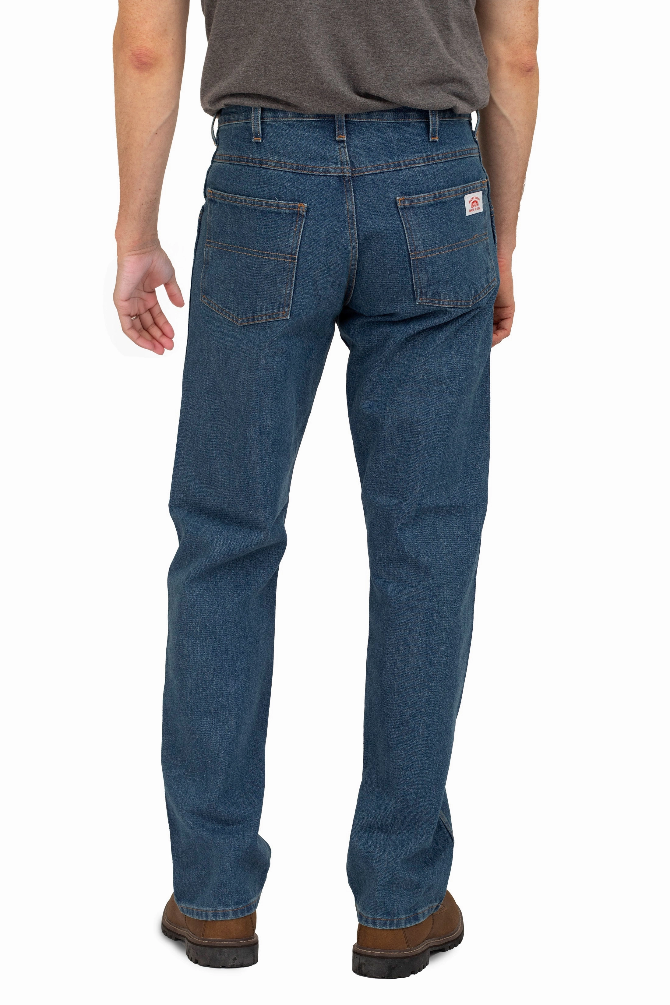 #103 Stone Washed RELAXED FIT Everyday 5-Pocket Jean - MADE IN USA Modern Fit Foundation Piece