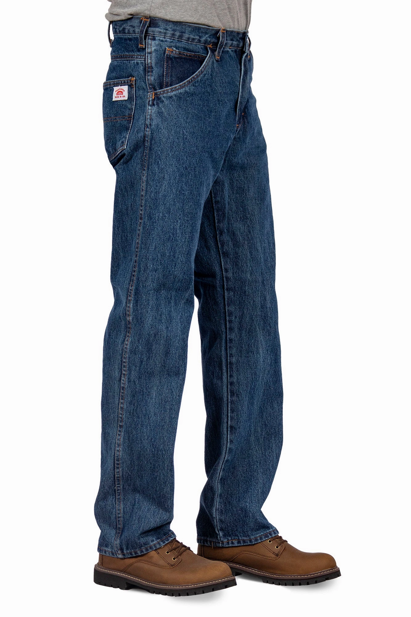 Smart Casual Classic Wear Tapered Leg Profile #103 Stone Washed RELAXED FIT Everyday 5-Pocket Jean - MADE IN USA