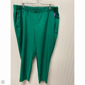 Moisture control Organic Cotton Blend Pants Dress By Torrid In Green, Size: 2x