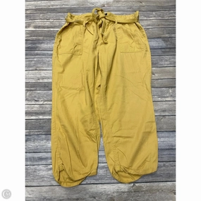 Modern Relaxed Pants Chinos & Khakis By Cme In Gold, Size: 2x
