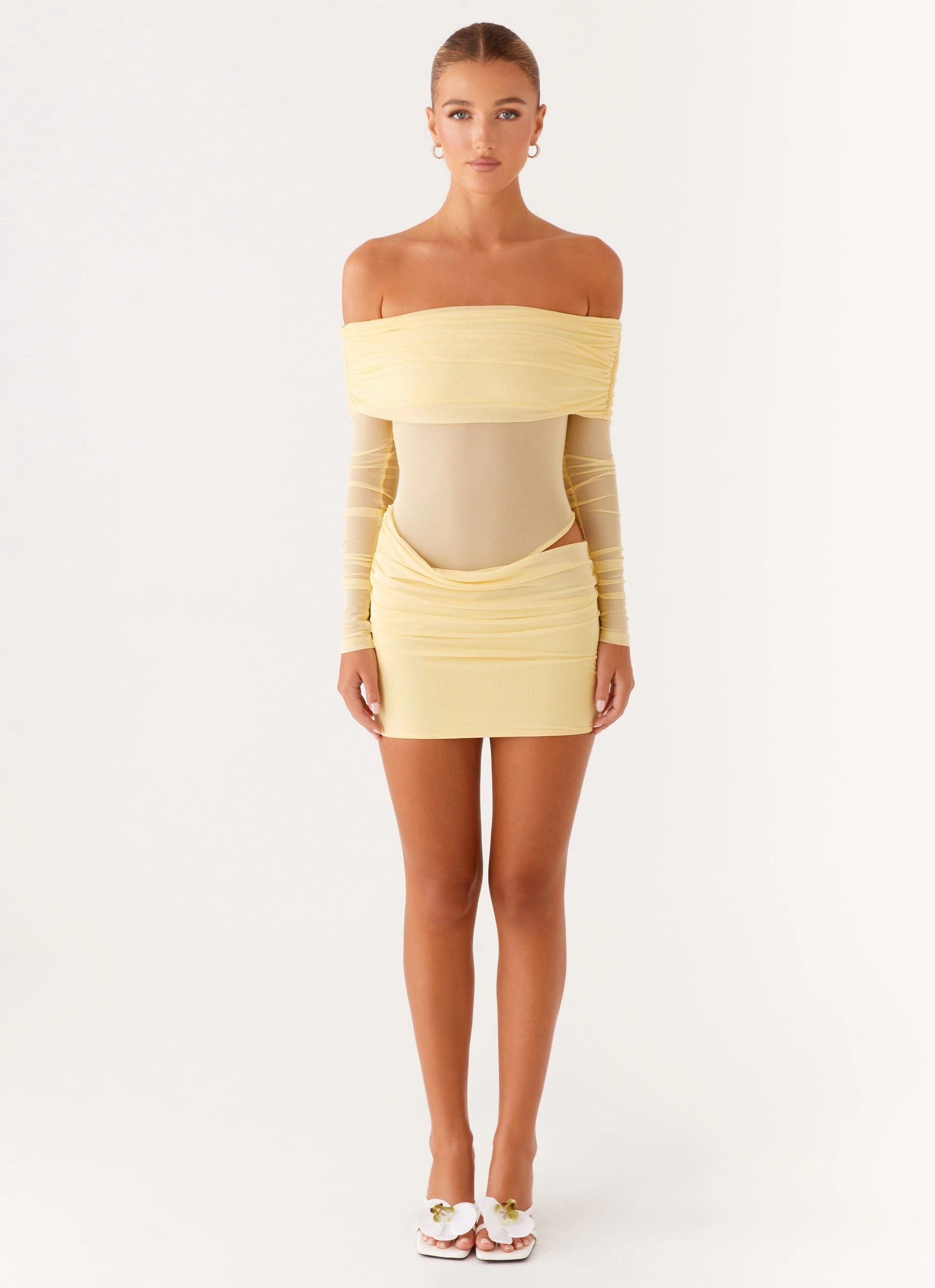 Subtle Touch Summer Outfit No Doubt Mini Dress - Yellow