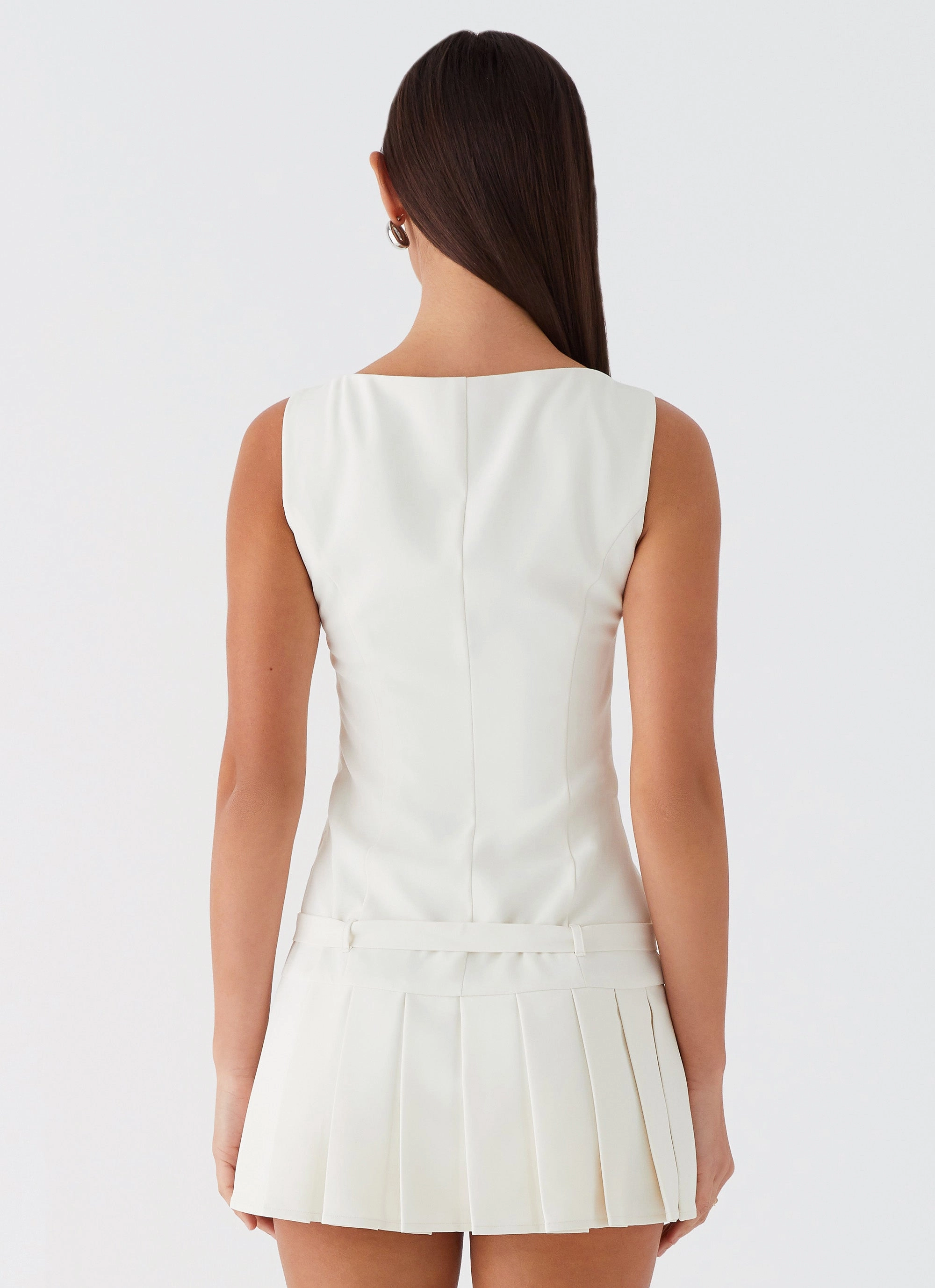 Urban Cool No More Excuses Belt Mini Dress - Ivory