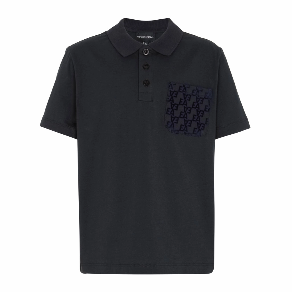 Flexible Knit Fabric SleevelessOption Emporio Armani Junior Polo Shirt