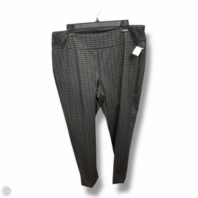 Slim Wear Design Pants Dress By Zac And Rachel In Plaid Pattern, Size: 1x