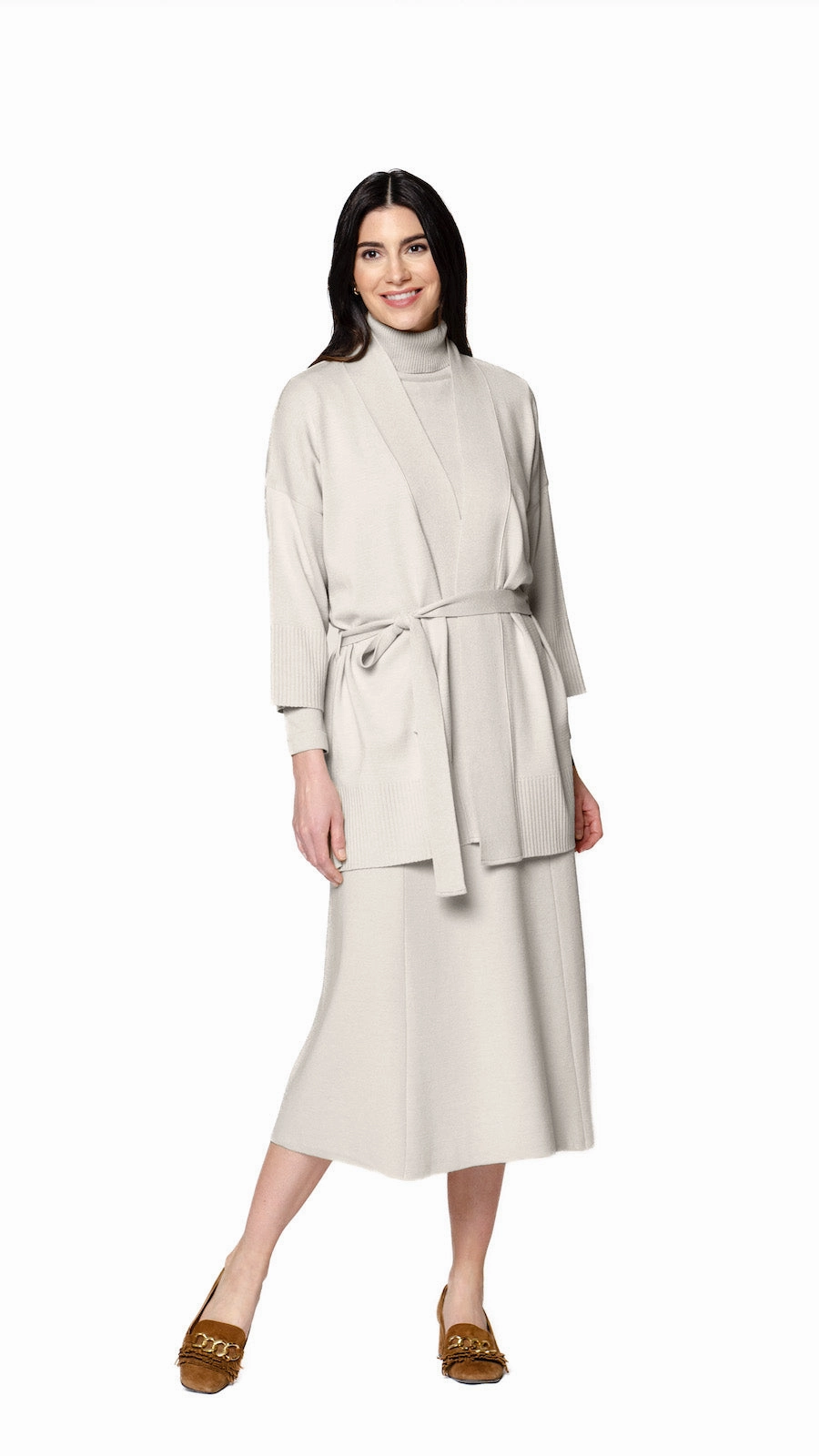 Lydia A-Line Midi Skirt - Mist Fashion Mood