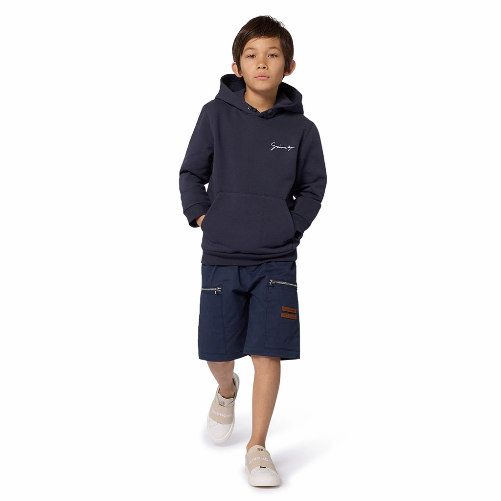 Hidden Zipper Closure Low Profile Zipper Closure Givenchy Kids Logo Sweatshirt