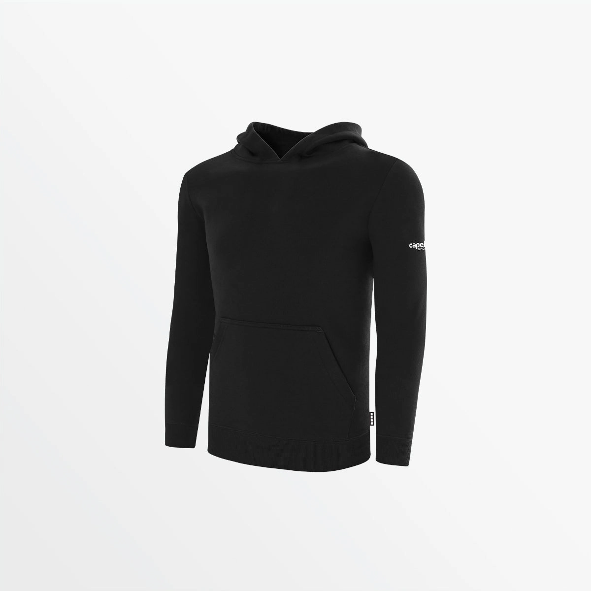 Microfiber Blended Fabric UltravioletProtectionFabric YOUTH BASICS FLEECE PULLOVER HOODIE WITH SLEEVE LOGO