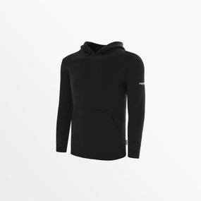 EcoFriendlyMaterial YOUTH BASICS FLEECE PULLOVER HOODIE WITH SLEEVE LOGO