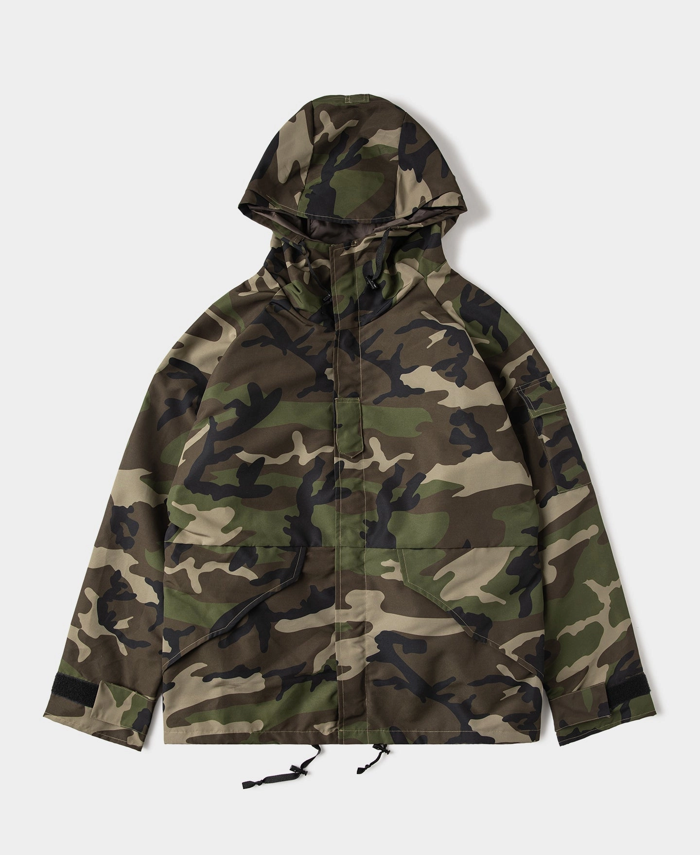 Wind Shield Soft Interior Coating ECWCS Woodland Camo Parka