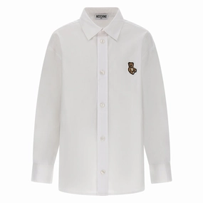 Elasticized Waistband Moschino Kids Teddy Bear Shirt