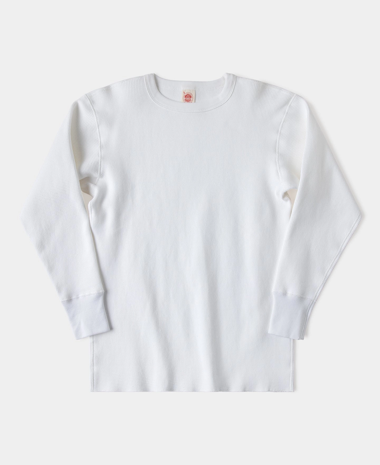 Heavyweight Waffle Cotton Underwear - White Anti Pilling Fabric Contrast Inner Binding