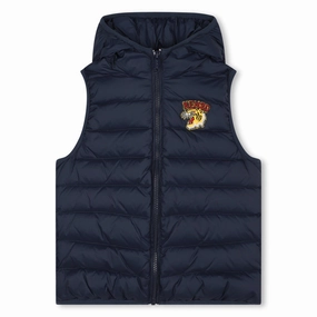 Sleek Utility Autumn Wear Kenzo Kids Puffer Jacket Sleeveless