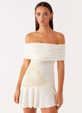 Warm Season Climate-Adaptive Ocean Road Mini Dress - Yellow