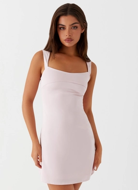 Urban appeal Timeless Line Odette Satin Mini Dress - Pink