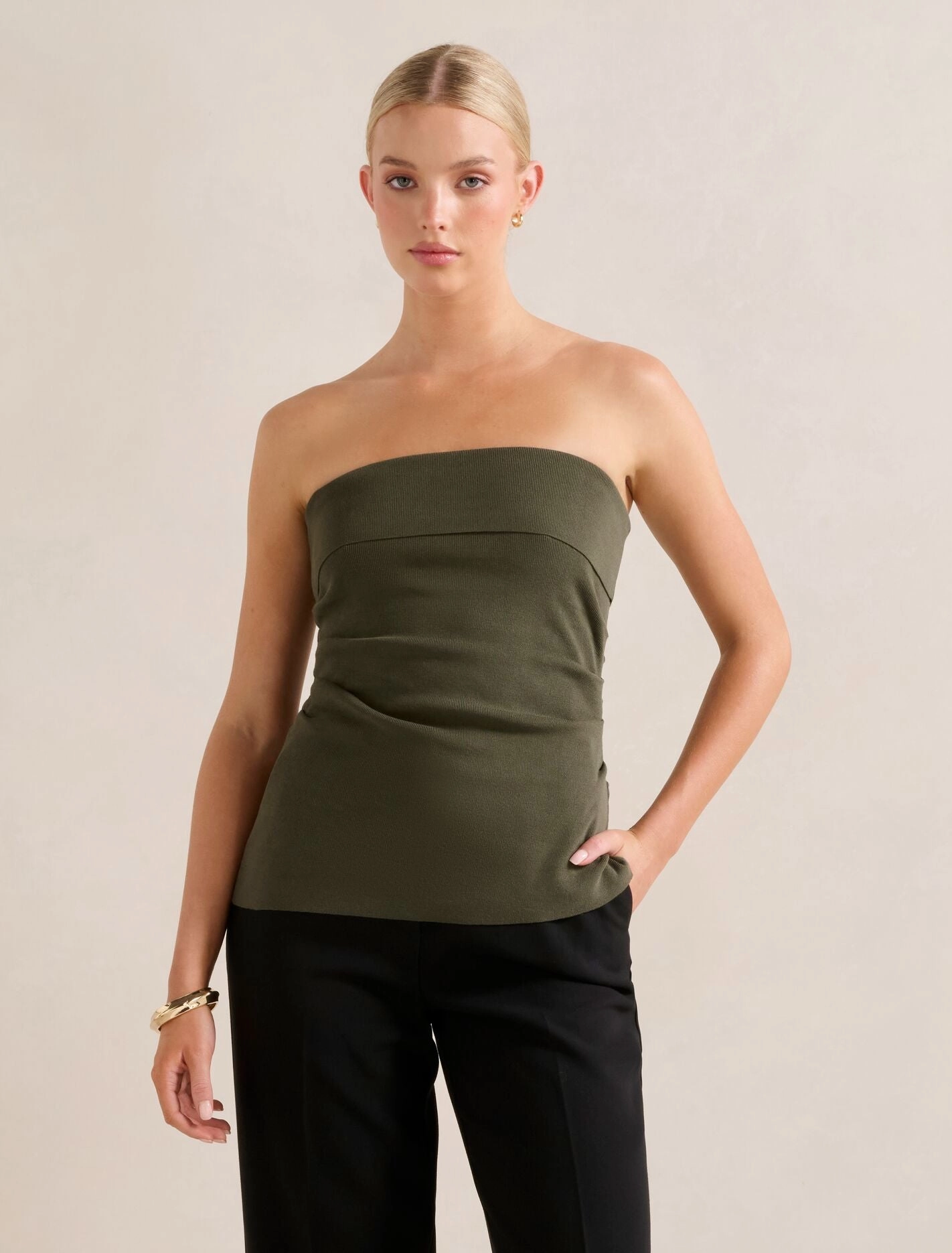 Sofia Asymmetric Knit Top Chic Sweater