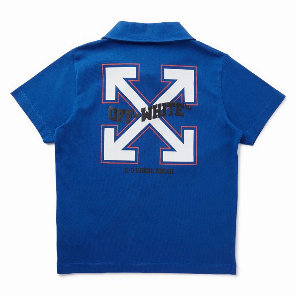 Off-White Kids Arrow Varsity Polo TemperatureRegulatingLining