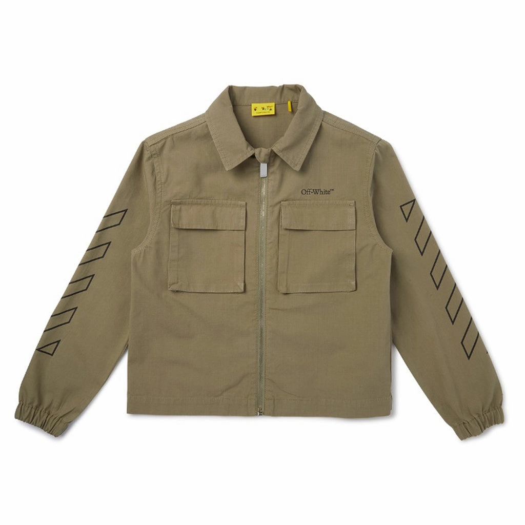Casual Trend Off-White Kids Bookish Diag Field Jacket